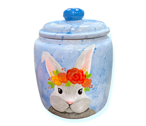 Cary Watercolor Bunny Jar