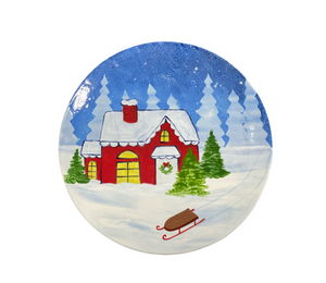 Cary Christmas Cabin Plate