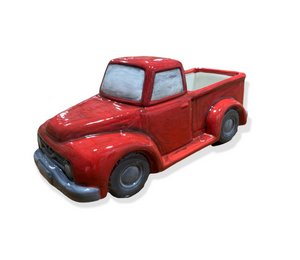 Cary Antiqued Red Truck