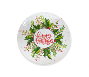 Cary Holiday Wreath Plate