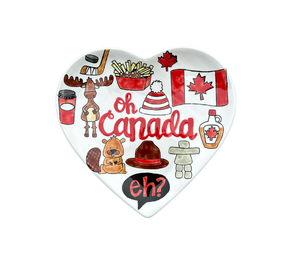Cary Canada Heart Plate