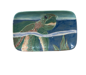 Cary Swimming Turtle Plate