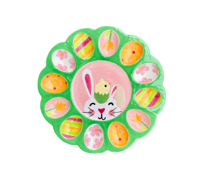 Cary Easter Sherbet Egg Plate