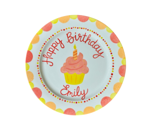 Cary Birthday Cupcake Plate